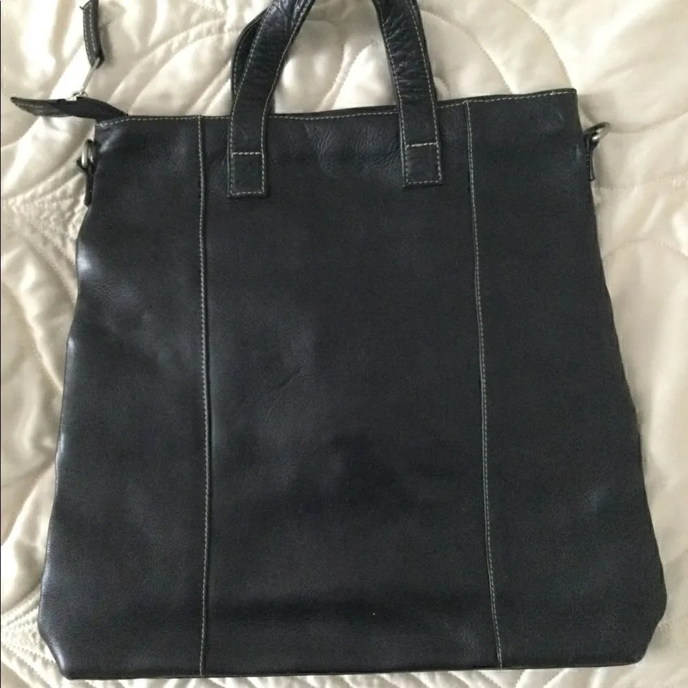 Latico Black leather tote bag